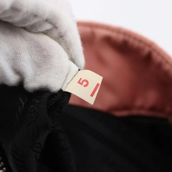 PRADA Quilted Chain Tote Bag Nylon Pink Silver - Picture 14 of 15